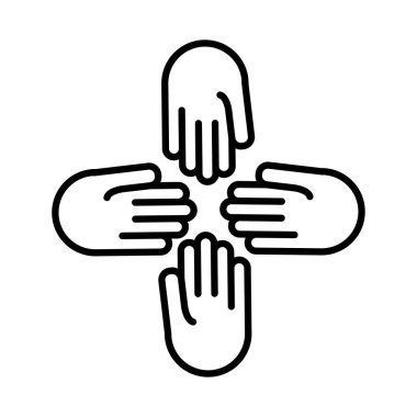 İnsan dayanışma çizgisi biçimi