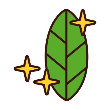 Yaprak bitkisi satırı ve biçim simgesi