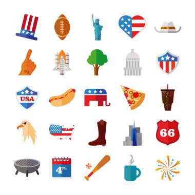 bundle of usa set icons