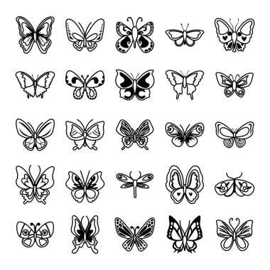 Kelebek demeti simgeleri dizer