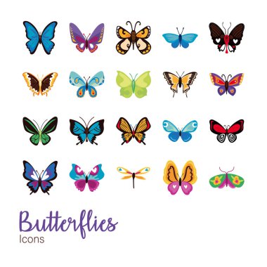 Kelebek demeti simgeleri dizer