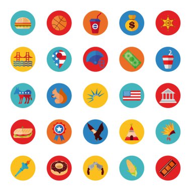 bundle of usa set icons