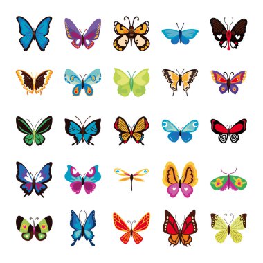 Kelebek demeti simgeleri dizer