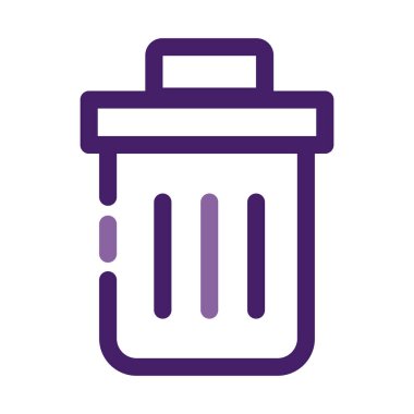 Çöp tenceresi atık hattı biçimi simgesi