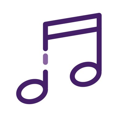 müzik notası ses çizgisi biçimi simgesi