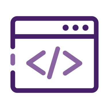 Web sayfası şablon biçimi simgesi