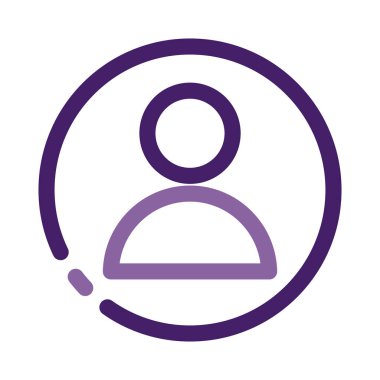 avatar kullanıcı siluet satır biçimi simgesi