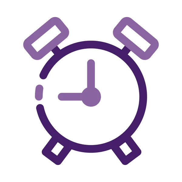 Alarm clock line style icon — Stock Vector