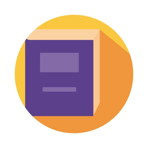 Icono de estilo bloque de libro de texto — Archivo Imágenes Vectoriales
