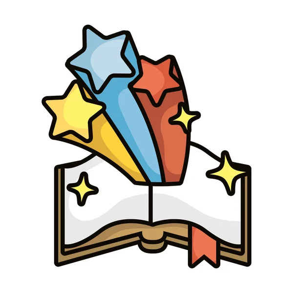 Magic sorcery book isolated icon — 图库矢量图片