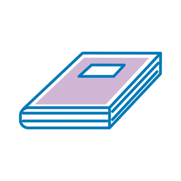 Ikona stylu řádku učebnice — Stockový vektor