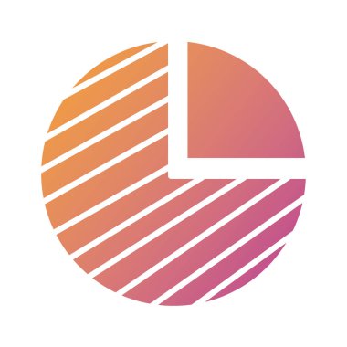 istatistikler pasta siluet biçimi simgesi