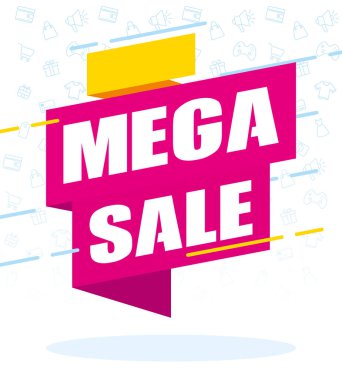 mega satış reklam afişi