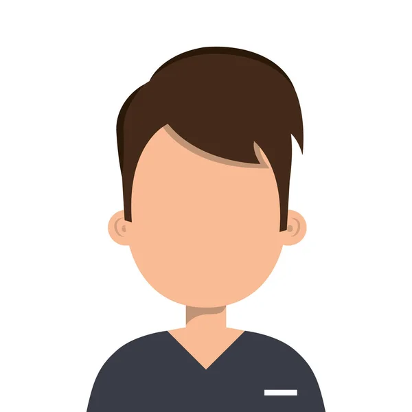 Samec záchranář avatar izolované ikony — Stockový vektor