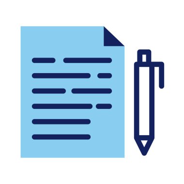 kalem satırı ve doldurma biçimi olan kağıt belge