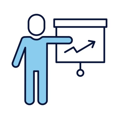 Kağıt satırı ve dolgu biçimi olan avatar silueti