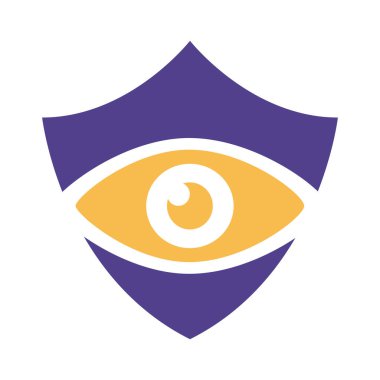 Göz siluet biçimi simgesi ile kalkan sigortası