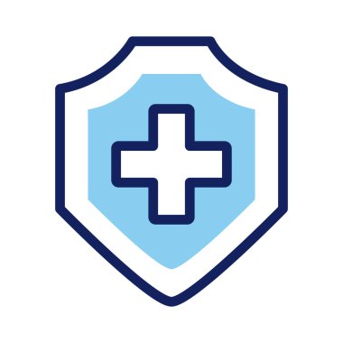 çapraz çizgili kalkan sigortası ve biçim simgesini doldur