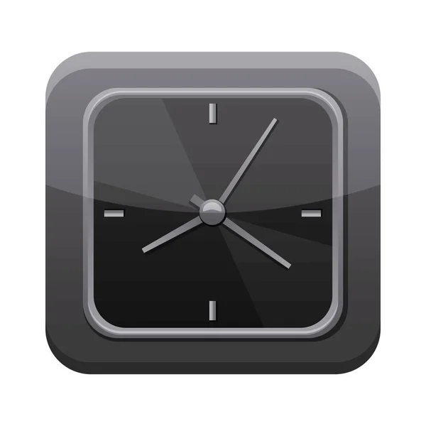 Relógio app botão menu ícone isolado — Vetor de Stock