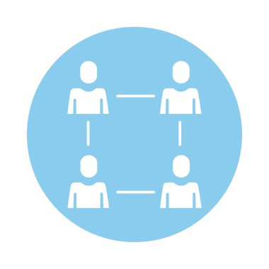 Erkekler ağ bloğu biçiminde siluet avatarlar