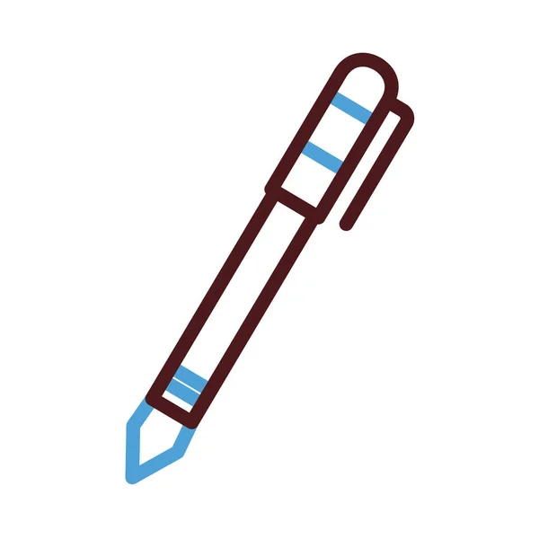 Pen supply line stijl pictogram — Stockvector