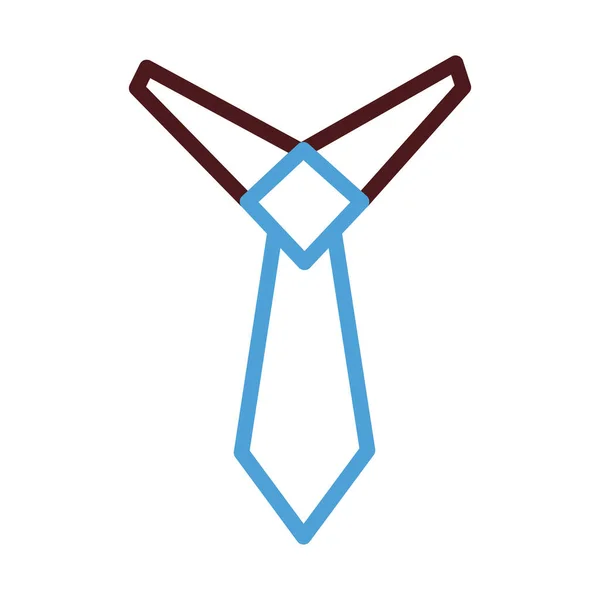 Ropa corbata línea estilo icono — Vector de stock