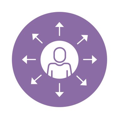 ok blok biçimi ile avatar silueti