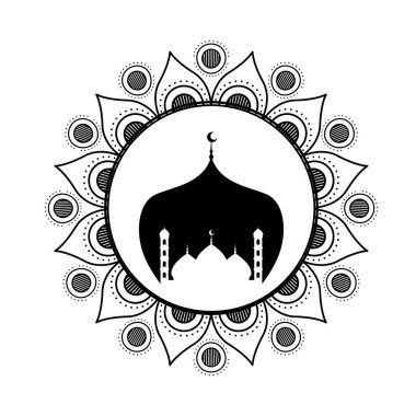 monokrom mandala ve tac mahal raamadan kareem