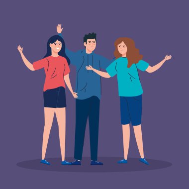 Güzel insanlar birlikte Avatar karakterleri