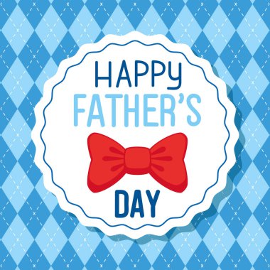 Papyon süslemeli mutlu babalar günü kartı