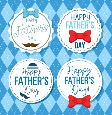 Mutlu Babalar Günü kartlarını süsledim.