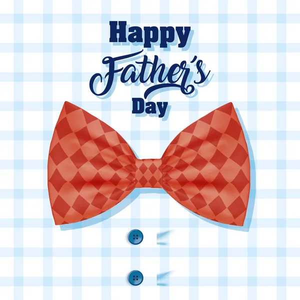 开开心心的父亲节贺卡和优雅的领带 — 图库矢量图片