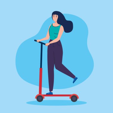 Scooter Avatar karakterli kadın