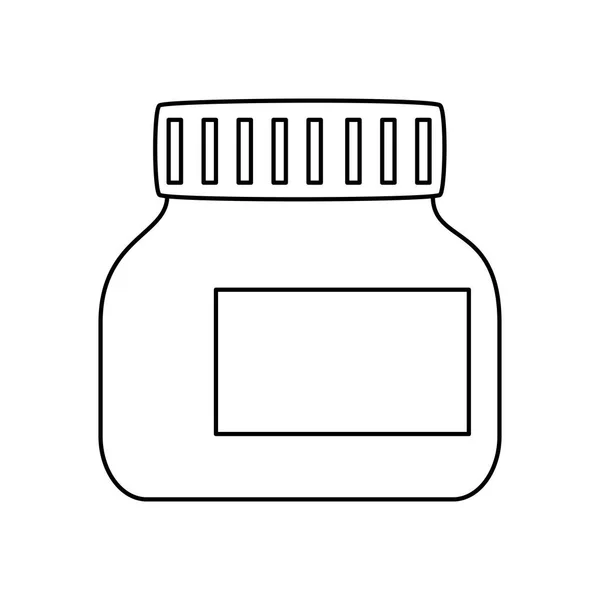 Medicamento hierba aislado icono — Archivo Imágenes Vectoriales