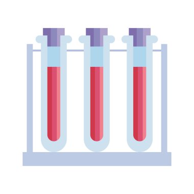 tüpler test laboratuarı simgesi izole