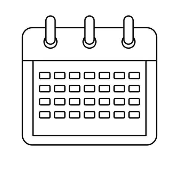 Ikona data připomenutí kalendáře — Stockový vektor