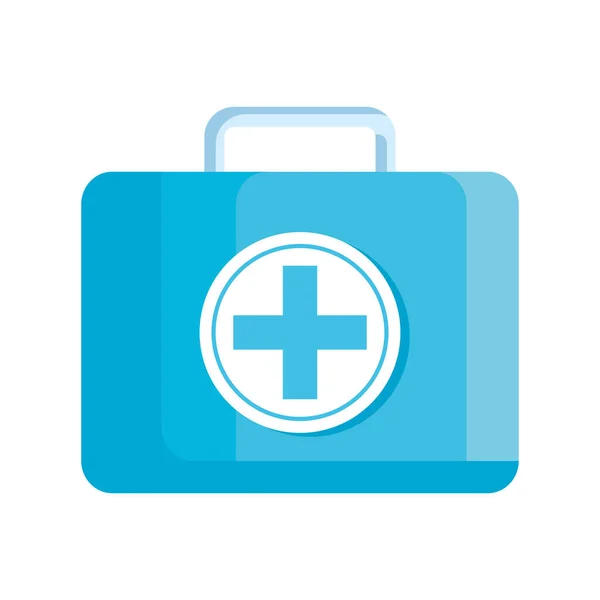 Medical kit handle isolated icon — 스톡 벡터