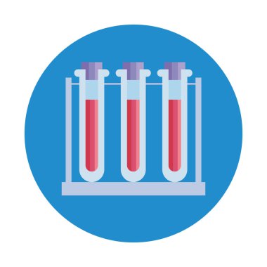 tüpler test laboratuarı simgesi izole