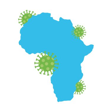 Covid19 parçacığıyla Afrika kıtası