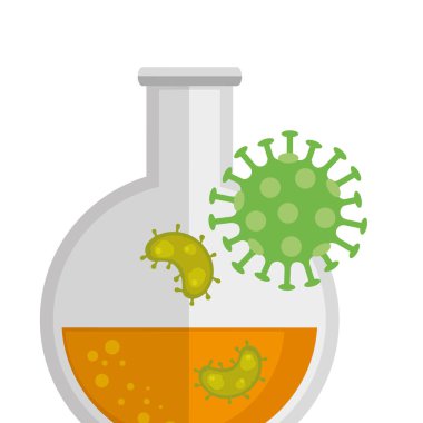 Covid 19 simgesi ile tüp testi