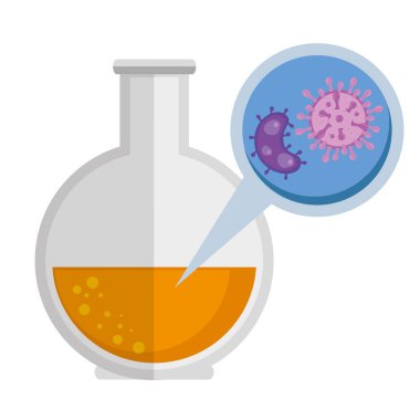 Covid 19 simgesi ile tüp testi
