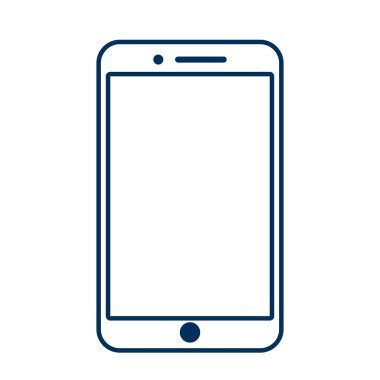 akıllı telefon aygıtı teknolojisi izole edilmiş simge