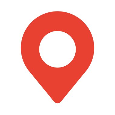 iğne işaretleyici konumu izole edilmiş simge