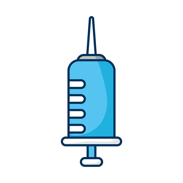 Medicamento droga inyectable aislado icono — Archivo Imágenes Vectoriales