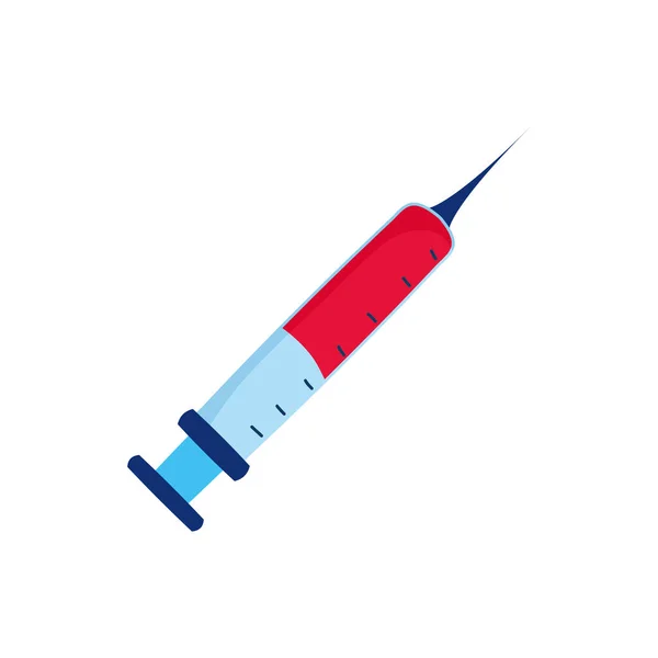 Médicament injection drogue isolé icône — Image vectorielle