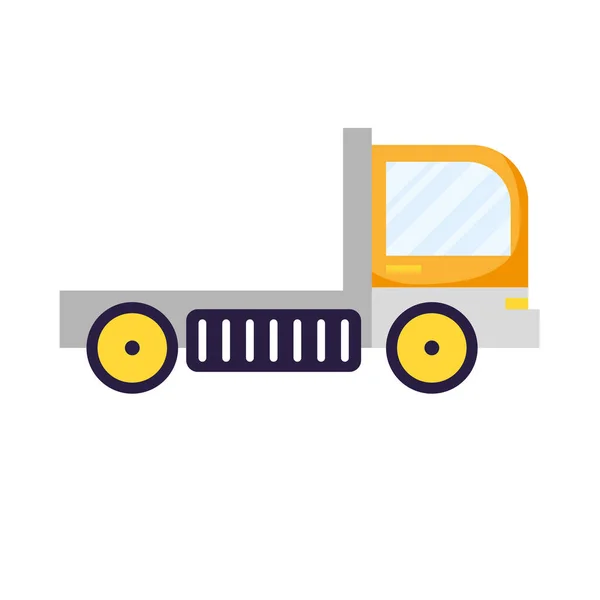 Teherautó szállítási szolgáltatás elszigetelt ikon — Stock Vector