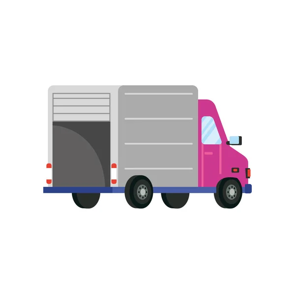 Truck delivery service isolated icon — Stock Vector
