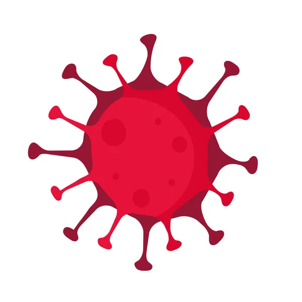 Pandemisk partikel isolerad ikon — Stock vektor