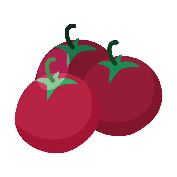 Tomates frescos legumes alimentos saudáveis — Vetor de Stock