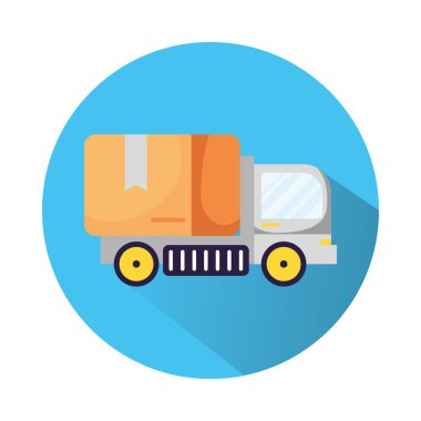 kamyon Teslimat Servisi izole simgesini